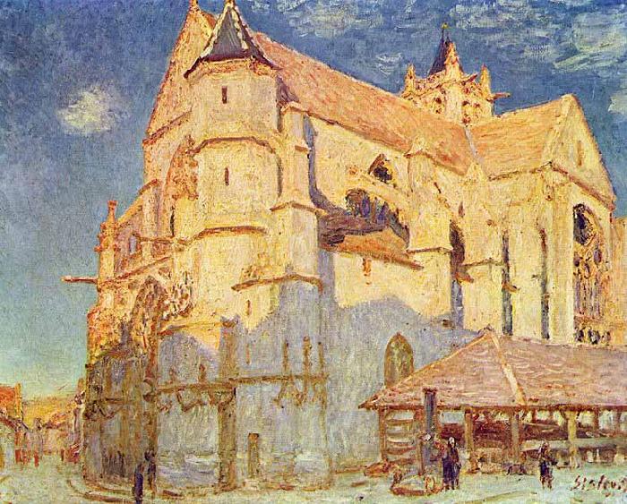 Alfred Sisley Kirche von Moret Germany oil painting art